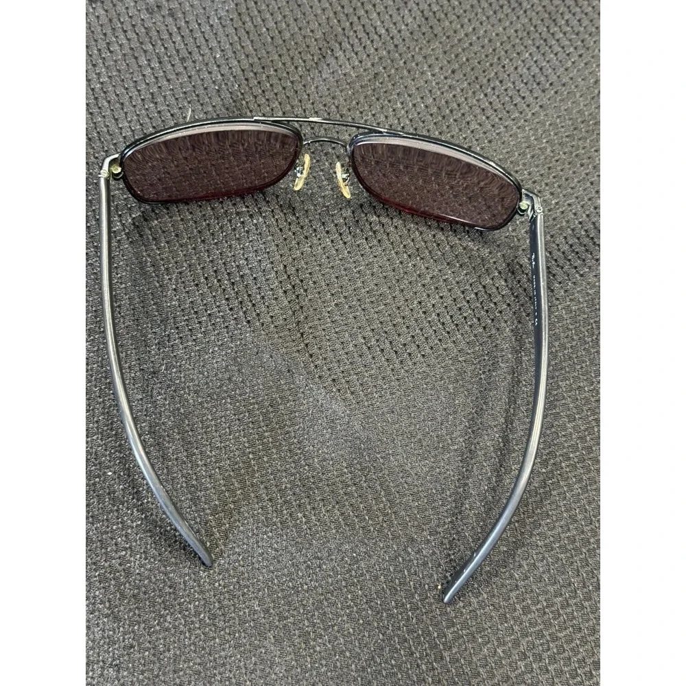 Vintage Ray-Ban Unisex Gray Full Rim Rectangular Sunglasses Metal Frame Only